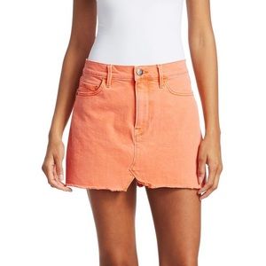 Women’s Frame Denim Orange Split Fray Skirt Size 30